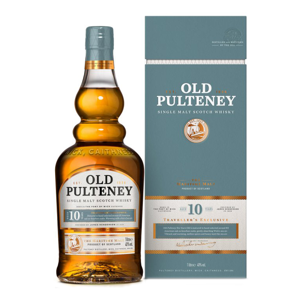 Whisky Old Pulteney 10 Años 1 Litro Estuche