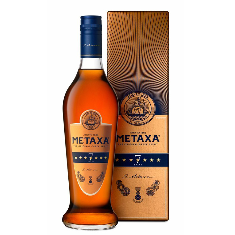 Brandy Metaxa 7 Star 1 Litro Estuche