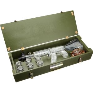 Vodka Kalaschnikov Red Army (granada Y 6 Chupitos) 1,2 Litros Caja Madera