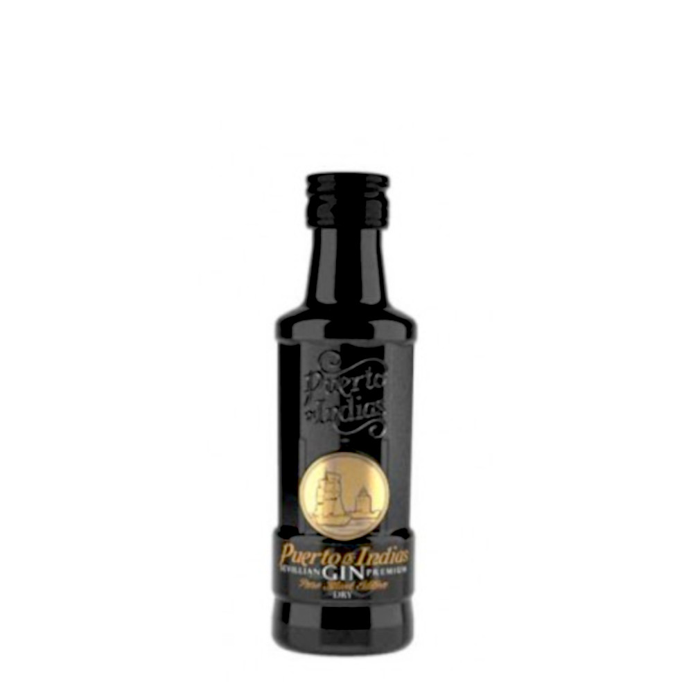 Ginebra Gin Puerto De Indias Black Miniatura