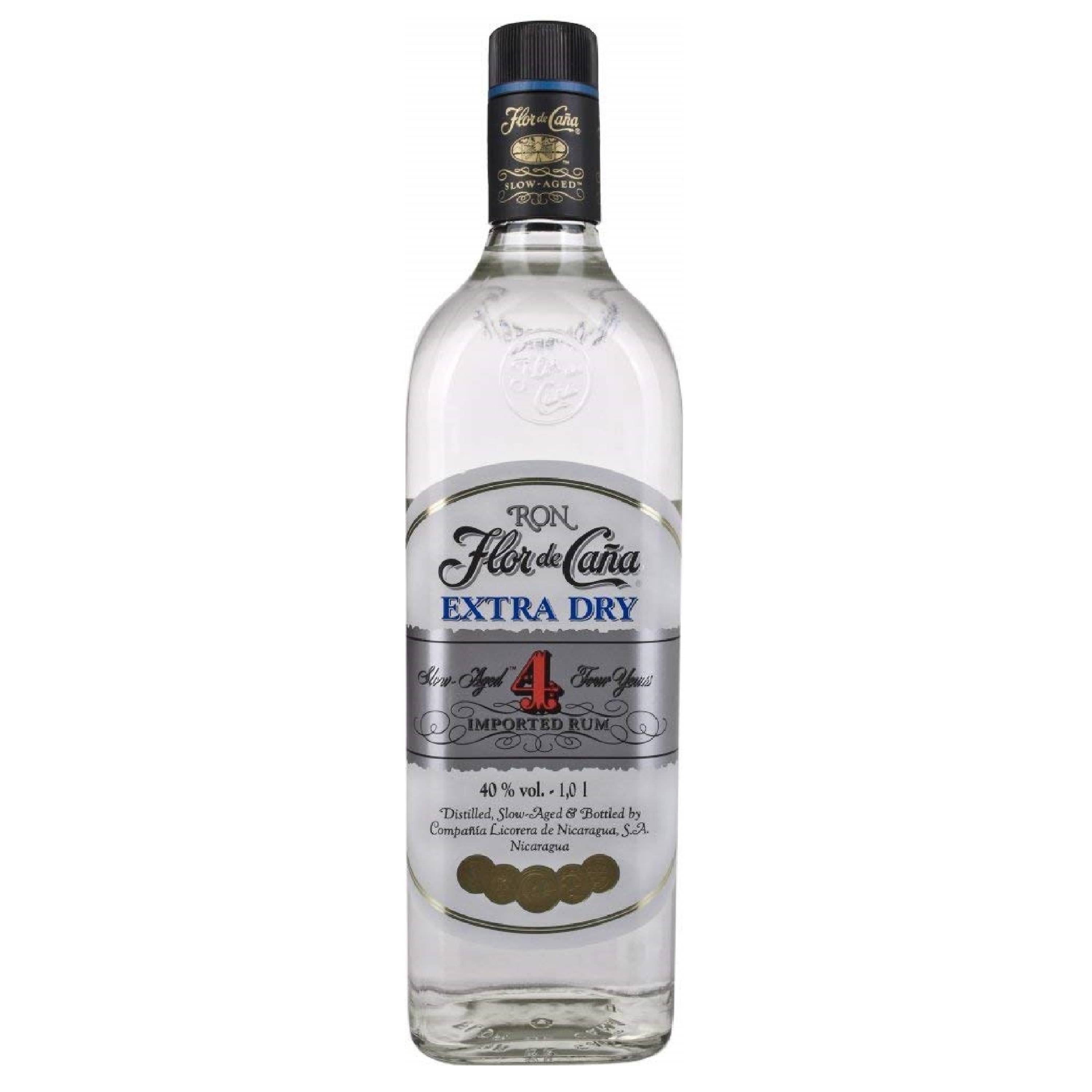 Ron Ron Flor De Caña 4 Años White Dry 1 Litro