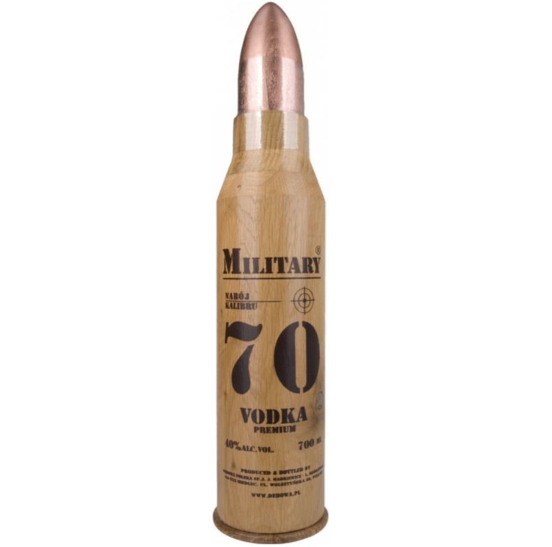 Vodka Debowa Military (botella Bala)