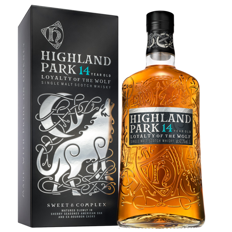 Whisky Highland Park 14 Años Loyalty Of The Wolf 1 Litro Estuche