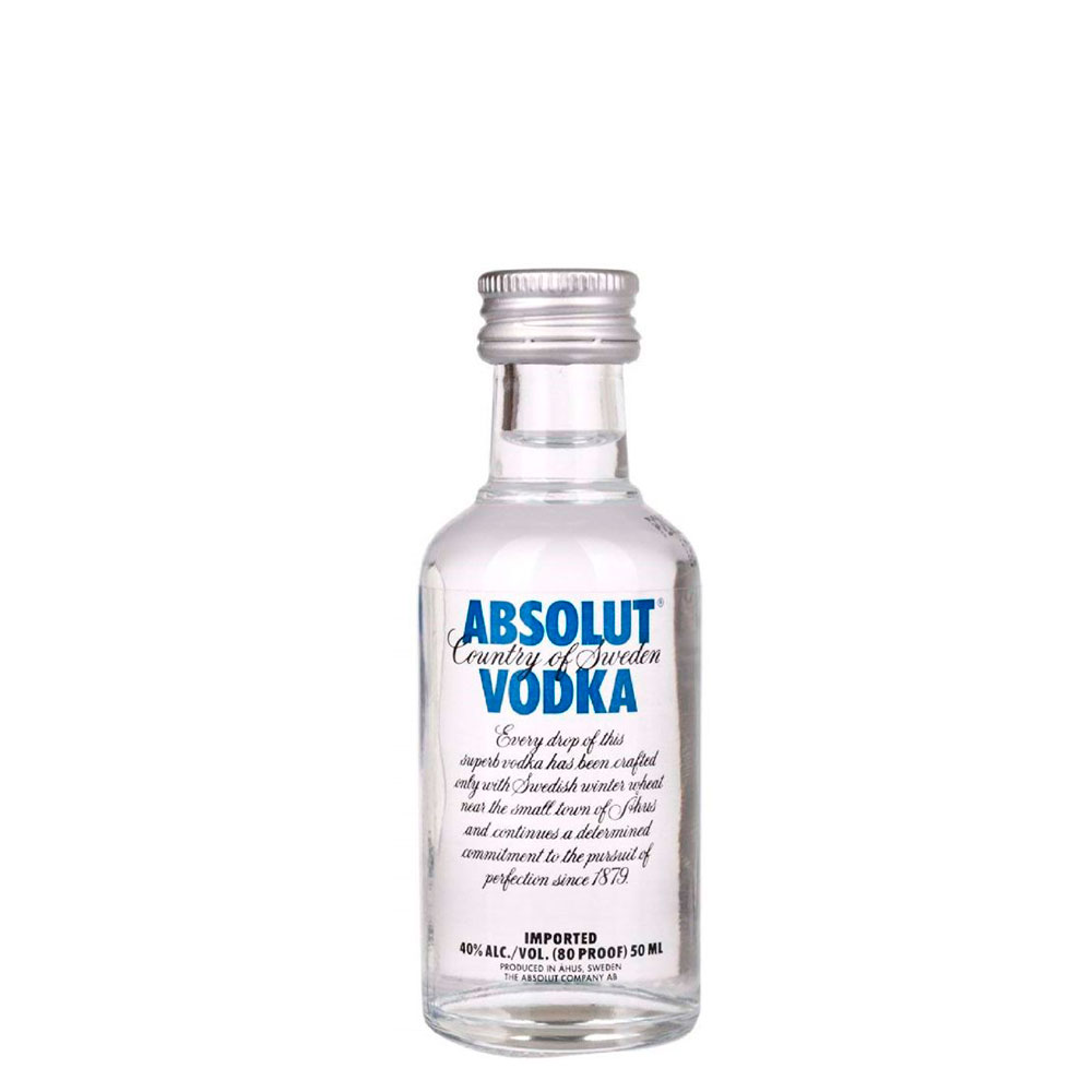Vodka Absolut Blue Pet Miniatura