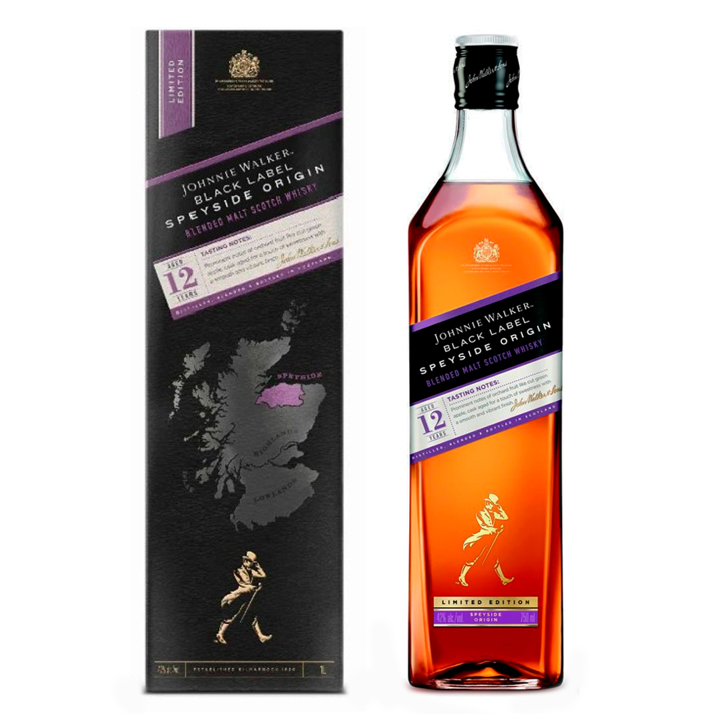 Whisky Johnnie Walker Black Speyside Origin Limited Edition 1 Litro Estuche