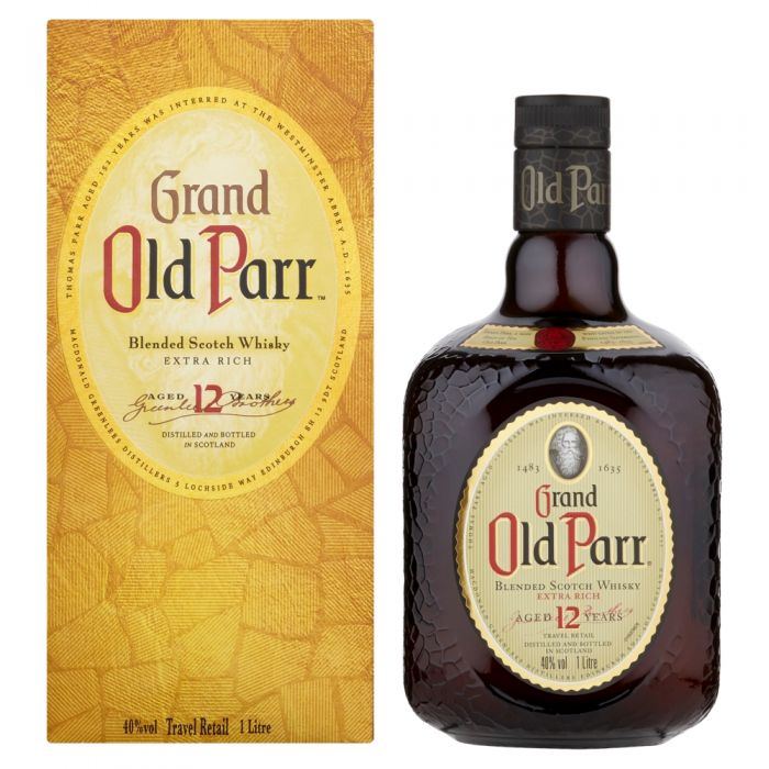 Whisky Old Parr 12 Años 1 Litro Estuche