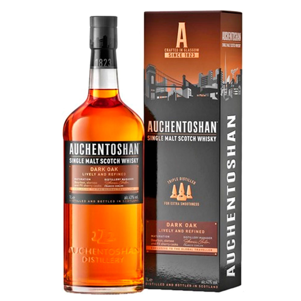 Whisky Auchentoshan Dark Oak 1 Litro Estuche