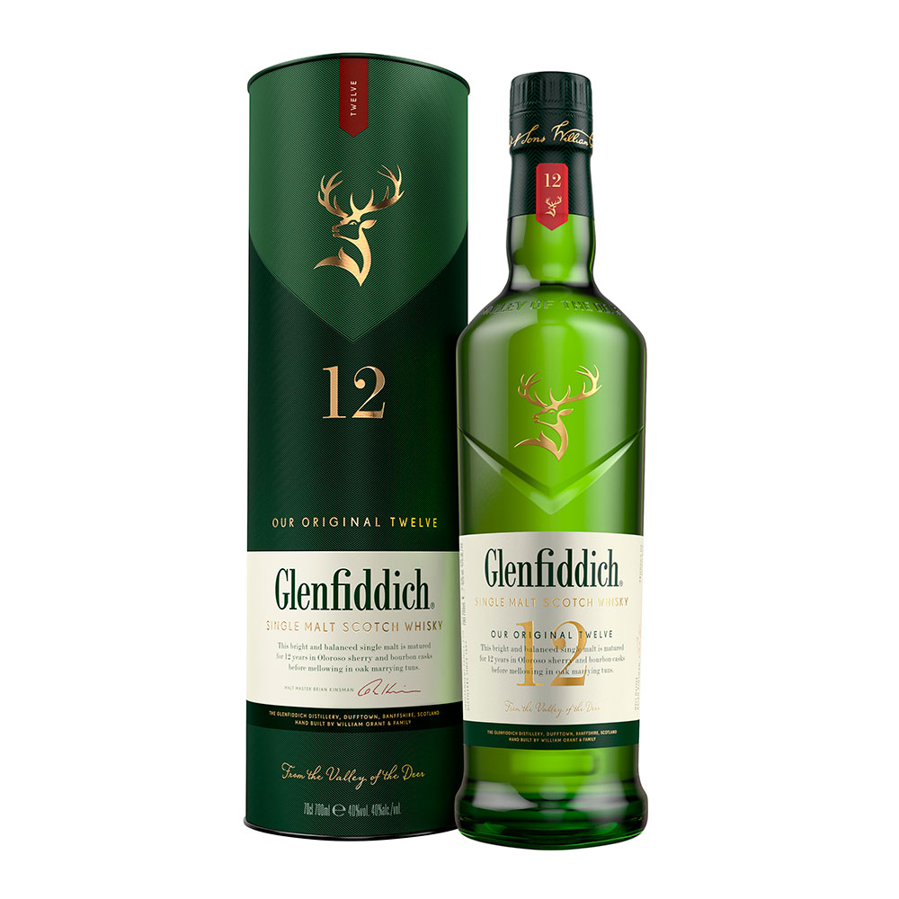 Whisky Glenfiddich 12 Años Estuche