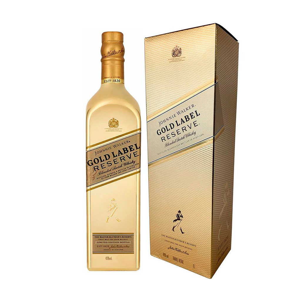 Whisky Johnnie Walker Gold Reserve - Gold Bottle 1 Litro Estuche