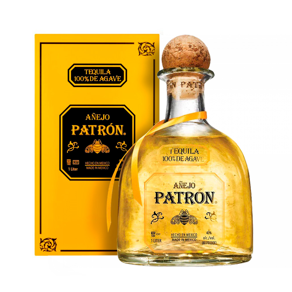 Tequila Patron Añejo 1 Litro Estuche