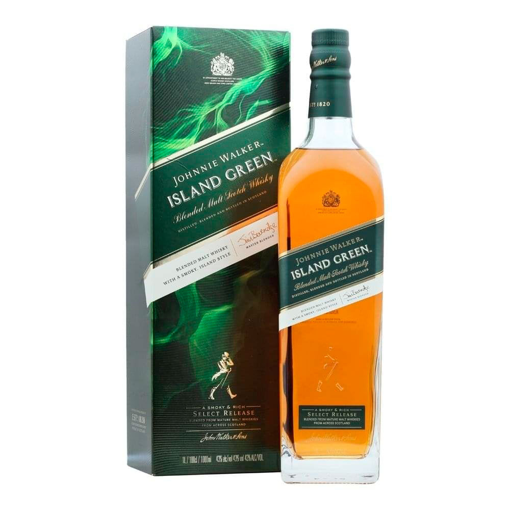 Whisky Johnnie Walker Island Green 1 Litro Estuche