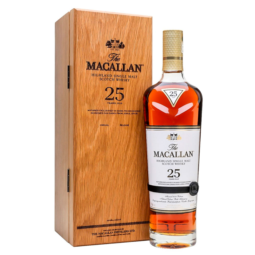 Whisky Macallan 25 Años Sherry Oak Estuche