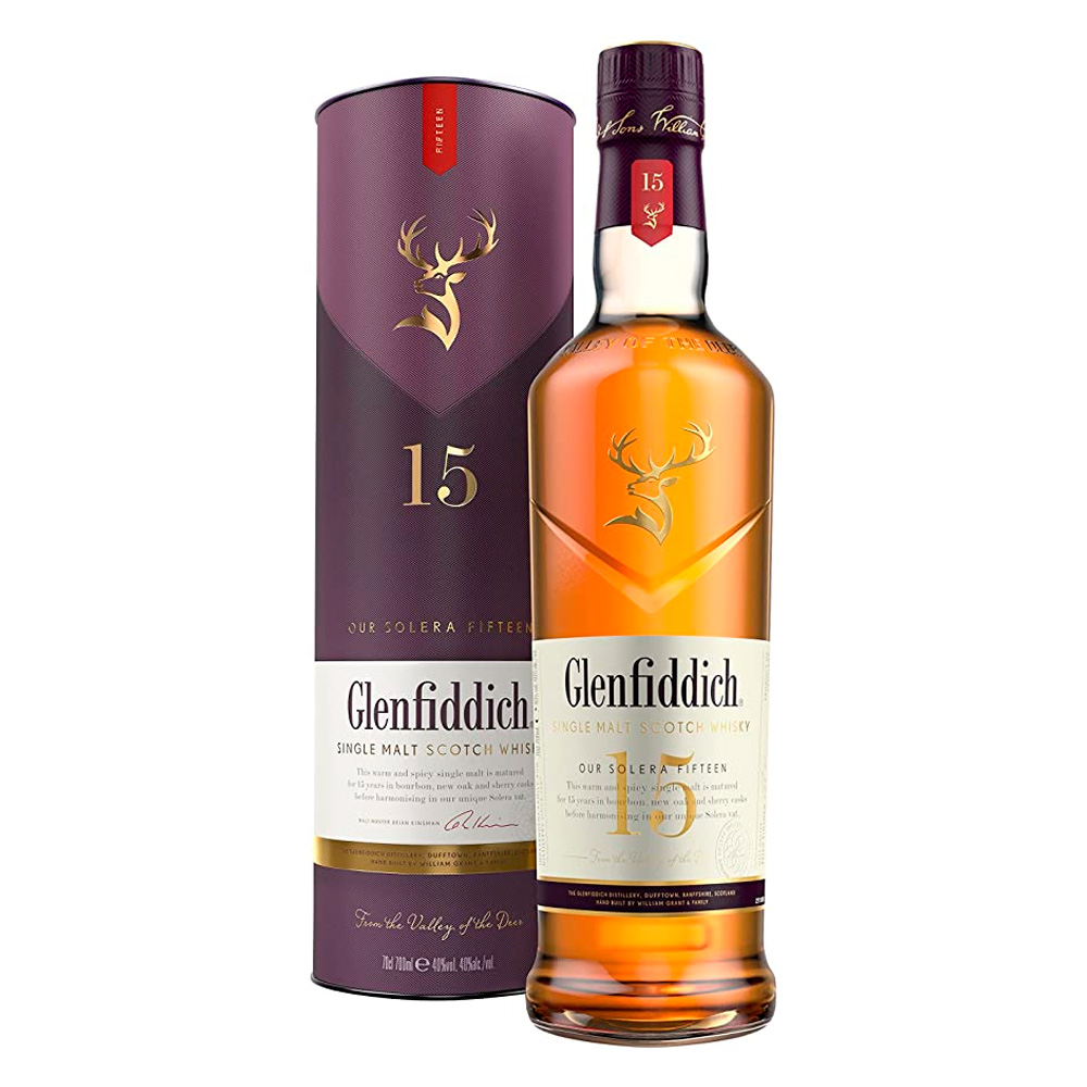 Whisky Glenfiddich 15 Años Solera Estuche