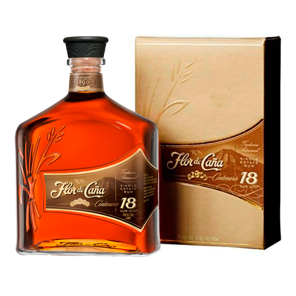 Ron Flor De Caña 18 Años Centenario 1 Litro Estuche