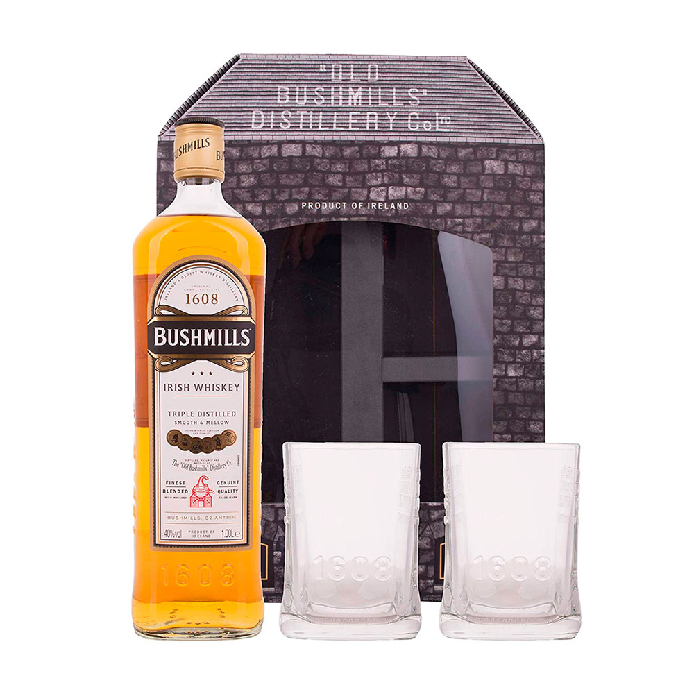 Whisky Bushmills Original 1 Litro 2 Vasos