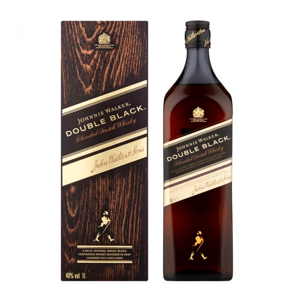 Whisky Johnnie Walker Double Black 1 Litro Estuche