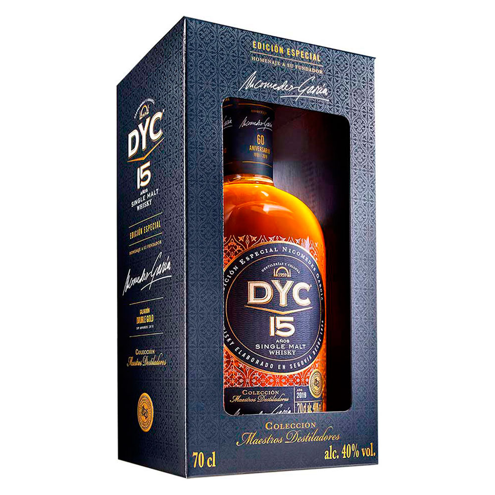 Whisky Dyc 15 Años Single Malt Estuche