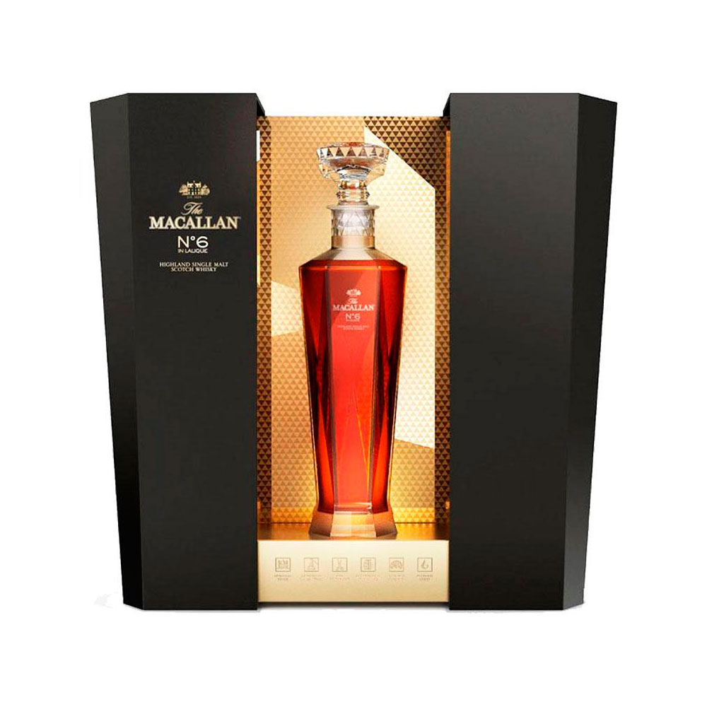 Whisky Macallan Nº6 In Lalique Decanter Estuche