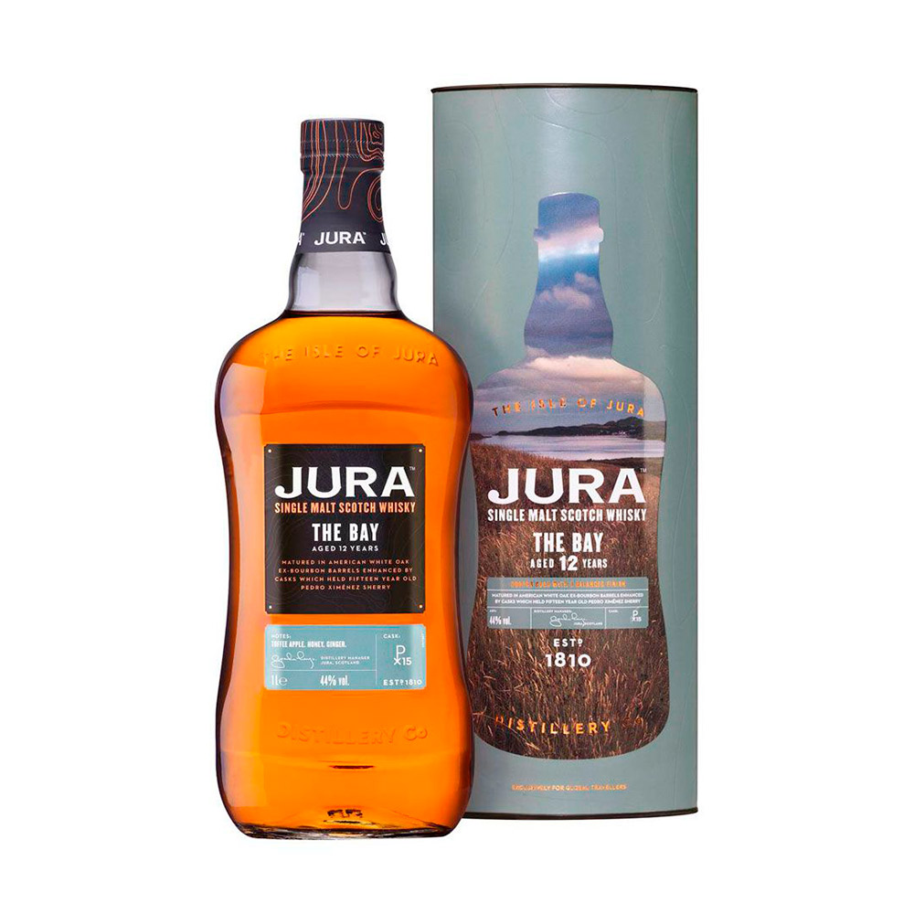 Whisky Isle Of Jura 12 Años The Bay 1 Litro Estuche