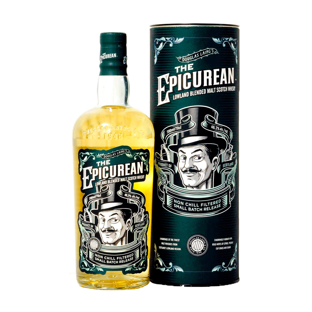 Whisky Epicurean Lowlands Blended Malt 1 Litro Estuche