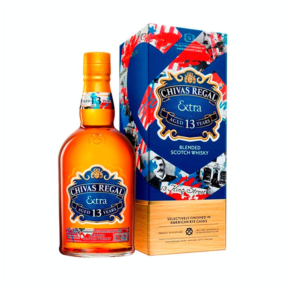 Whisky Chivas Regal 13 Años Extra American Rye Cask Estuche