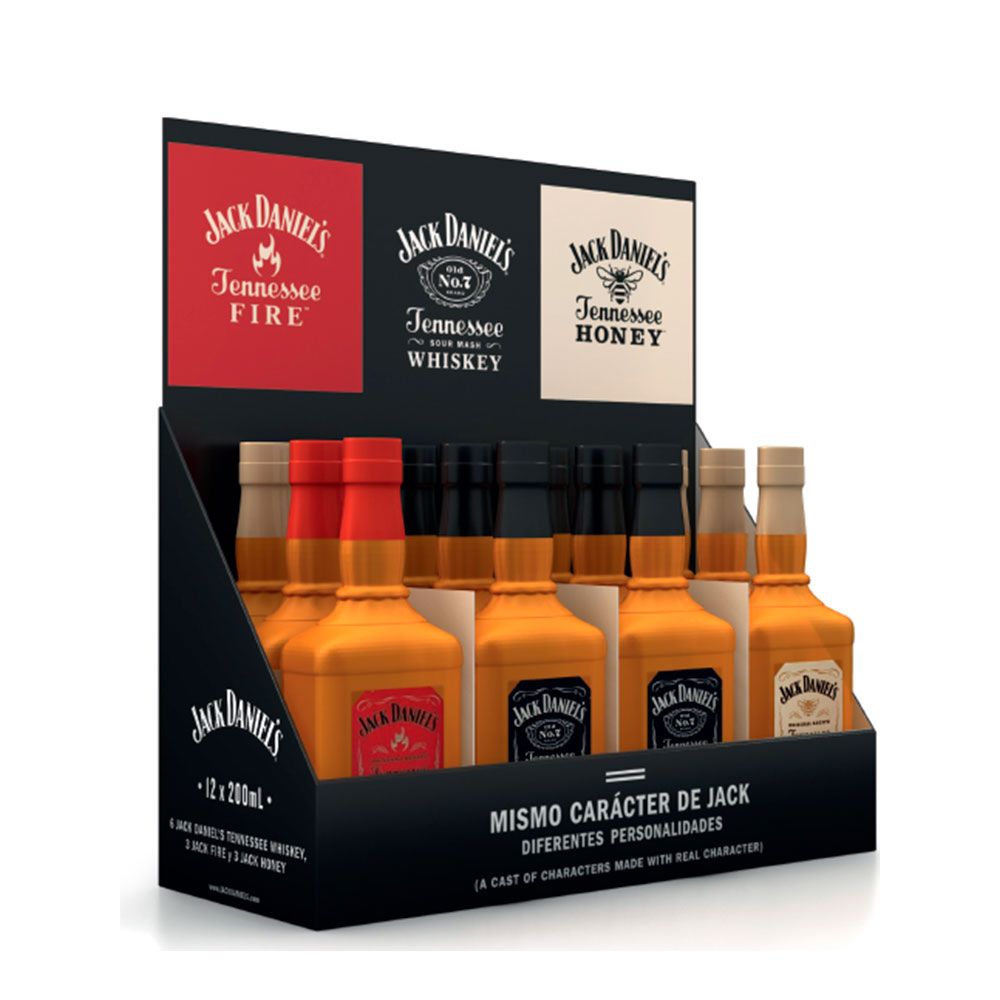 Whisky Jack Daniels Pet 0,2 Litros Expositor