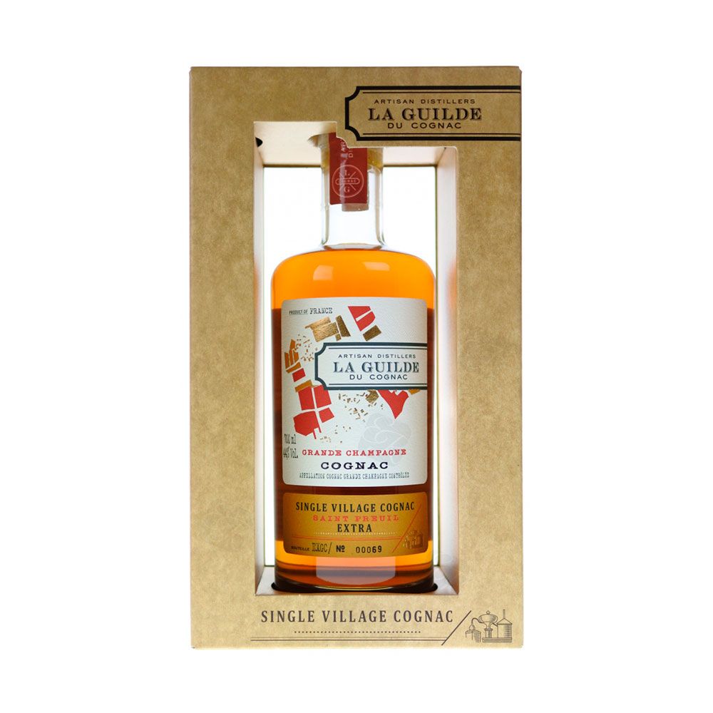 Cognac La Guilde Du Cognac Grande Champagne Extra Estuche