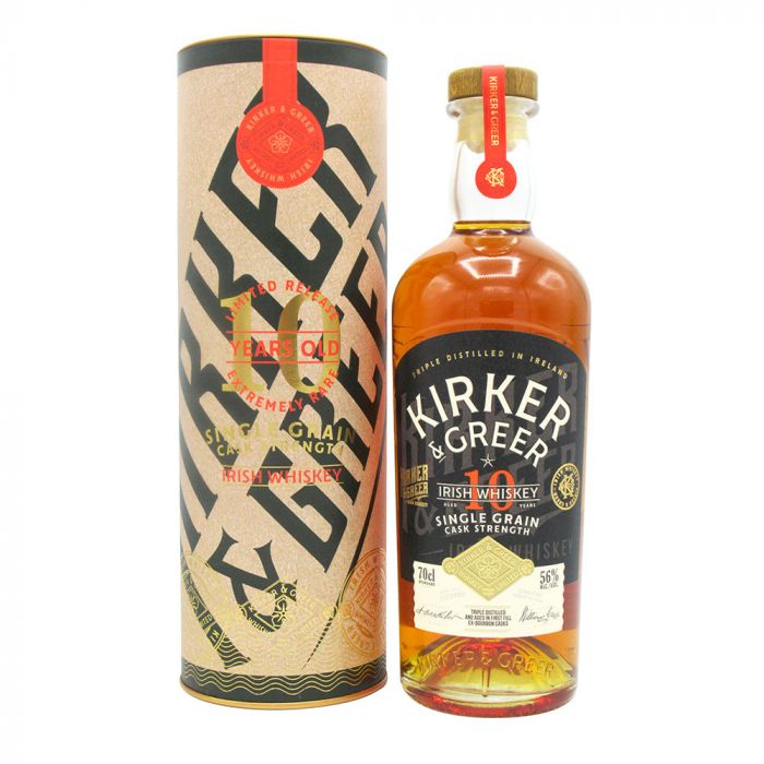 Whisky Kirker & Greer Single Grain Cask Strength 10 Años Estuche