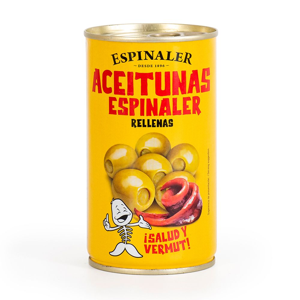 Aceitunas rellenas de anchoa calibre 160