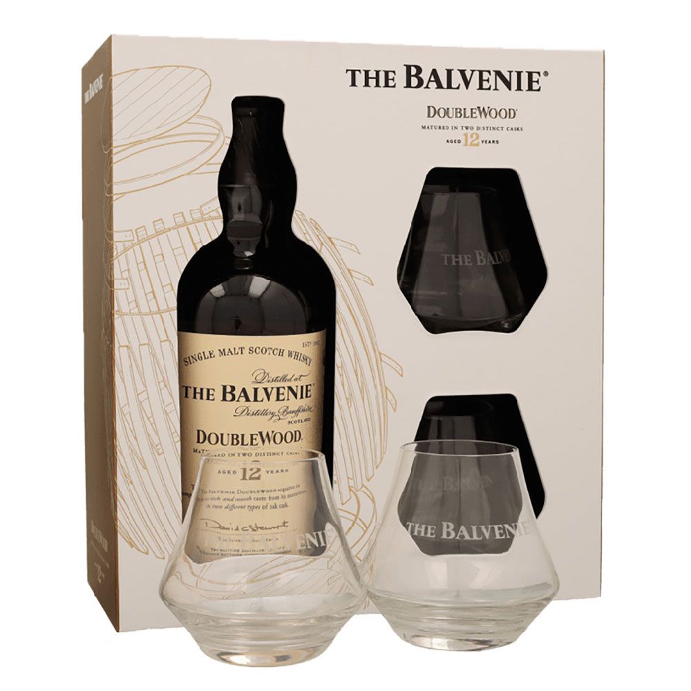 Whisky Balvenie 12 Años Double Wood 2 Vasos