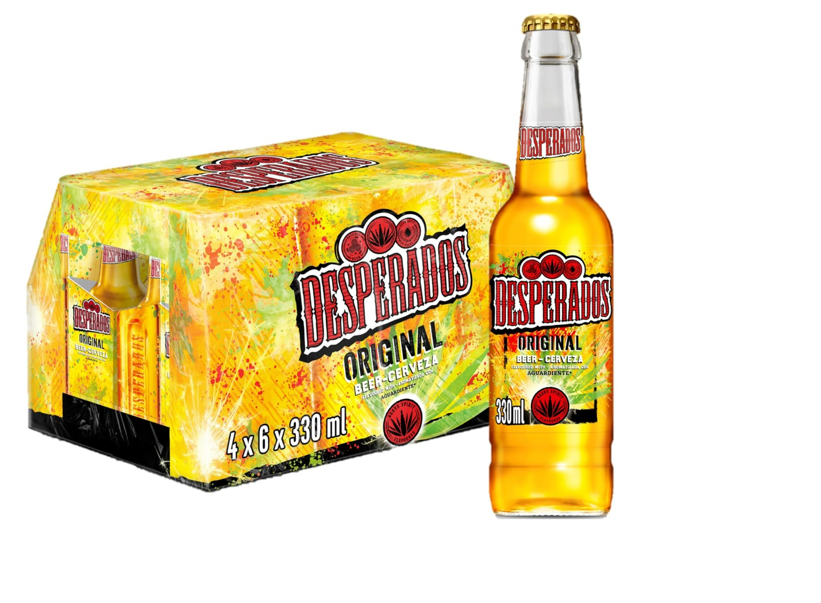 Cerveza 24 Uds Desperados Botella 0,33 Litros 
