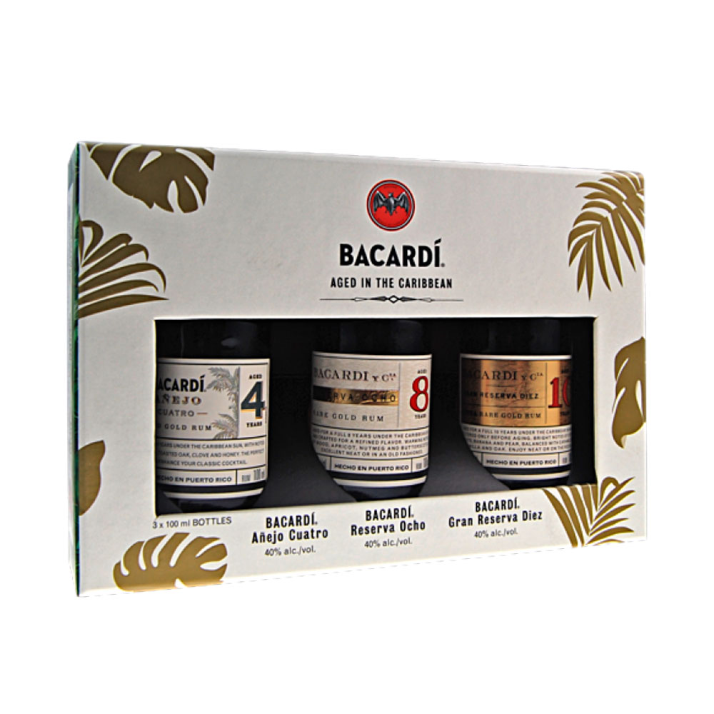 Ron Bacardi Discovery Pack (3x10cl) Miniatura Estuche