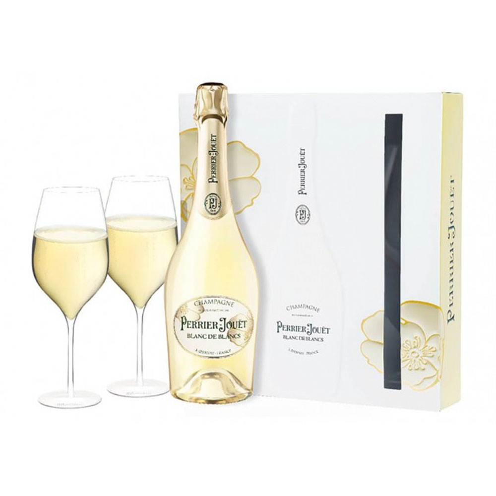 Champagne Perrier Jouet Non Vintage Blanc De Blancs 0,75 Litros 2 Copas