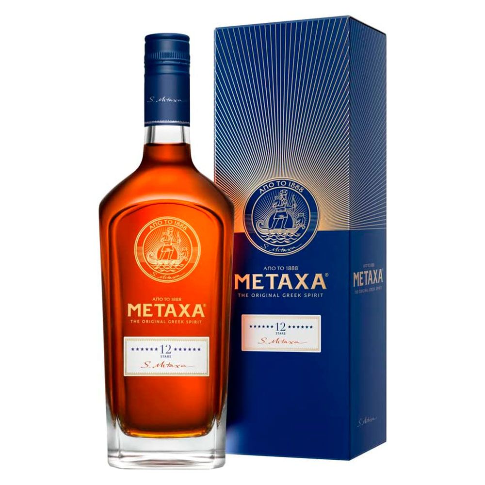 Brandy Metaxa 12 Star 1 Litro Estuche