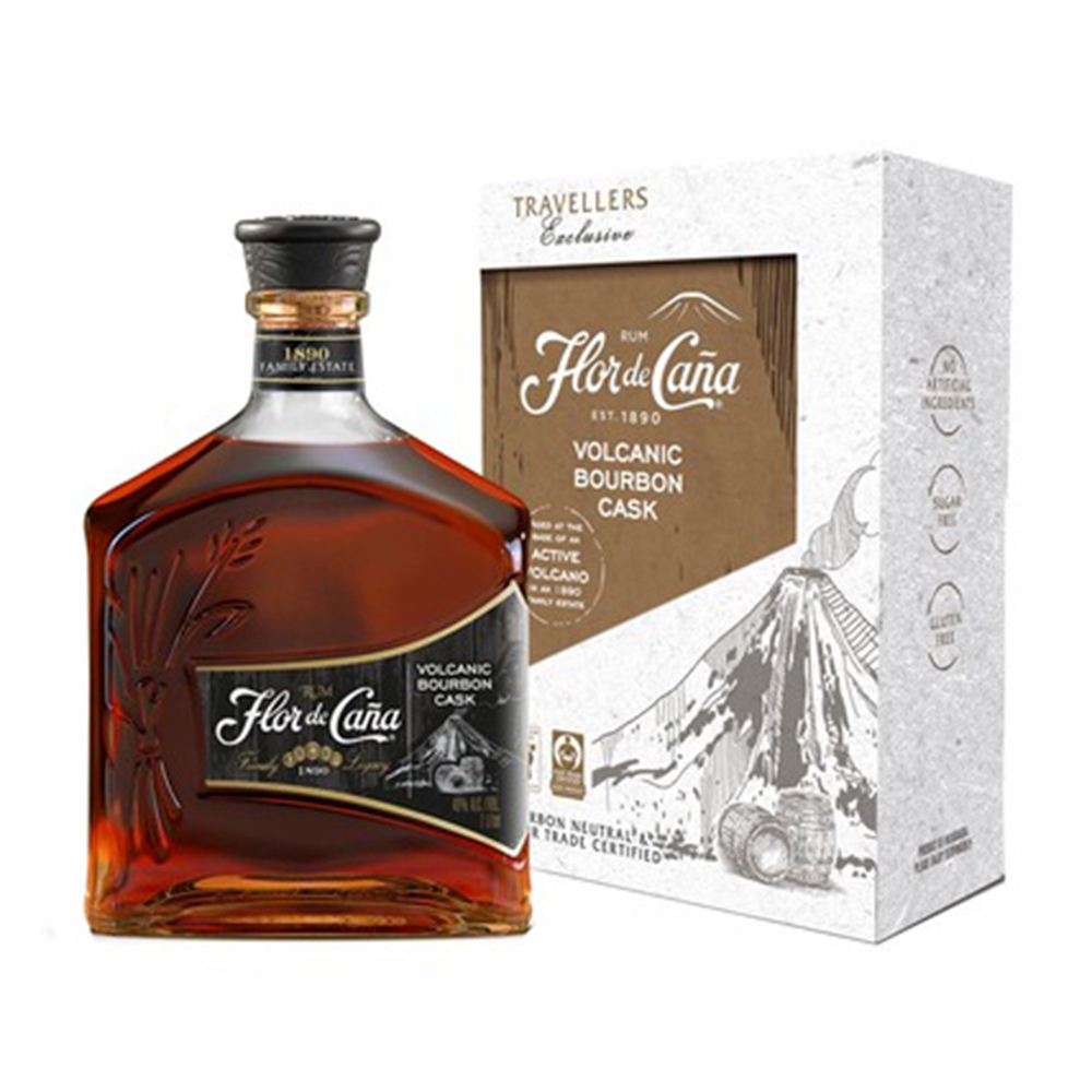  Flor De Caña Volcanic Bourbon Barrel 1 Litro Estuche