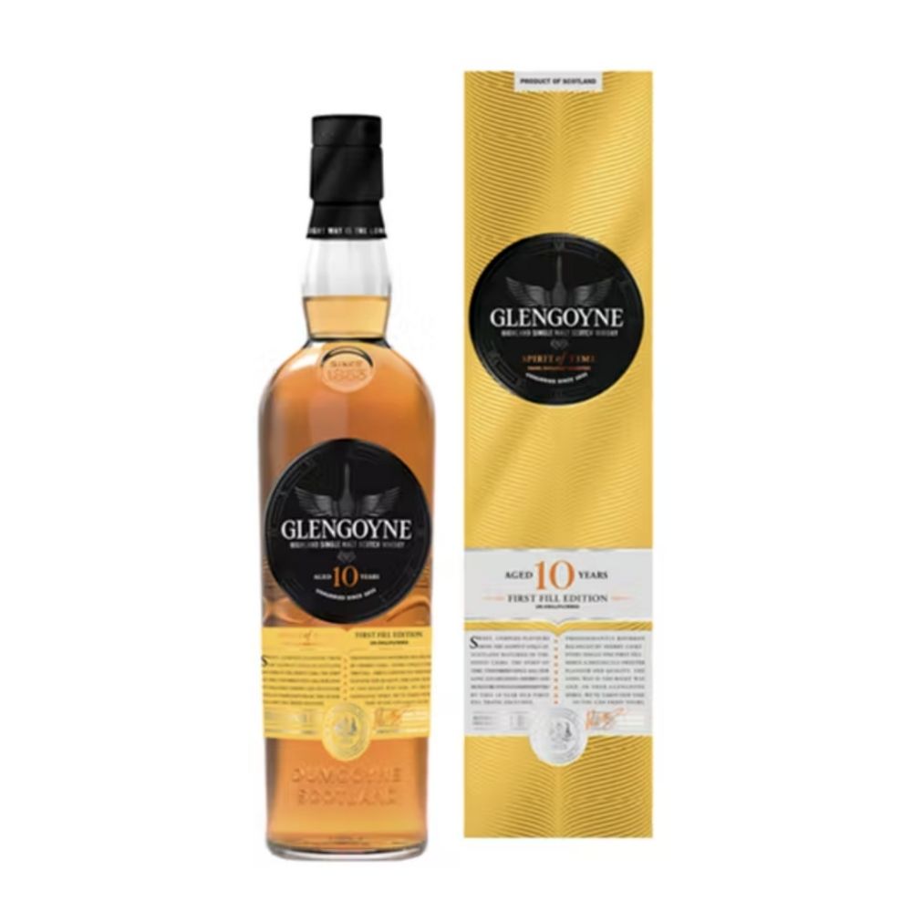 Comprar Glengoyne 10 años First Fill Edition 1,00 litro + Estuche | TopDrinks 