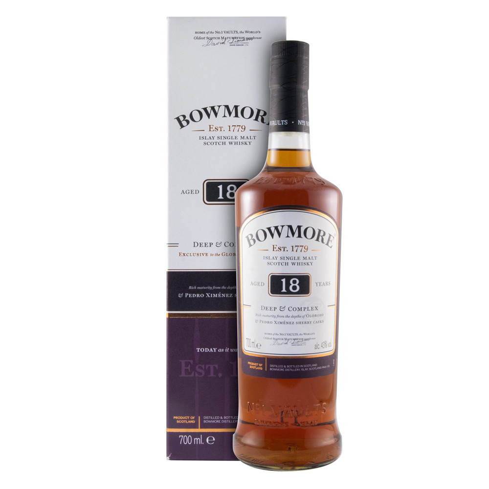 Whisky Bowmore 18 Años Deep & Complex Estuche