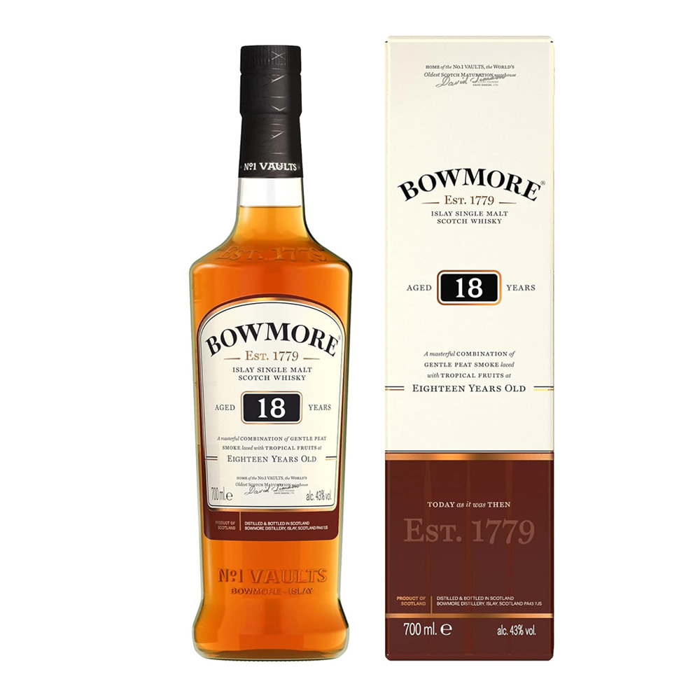 Whisky Bowmore 18 Años Estuche