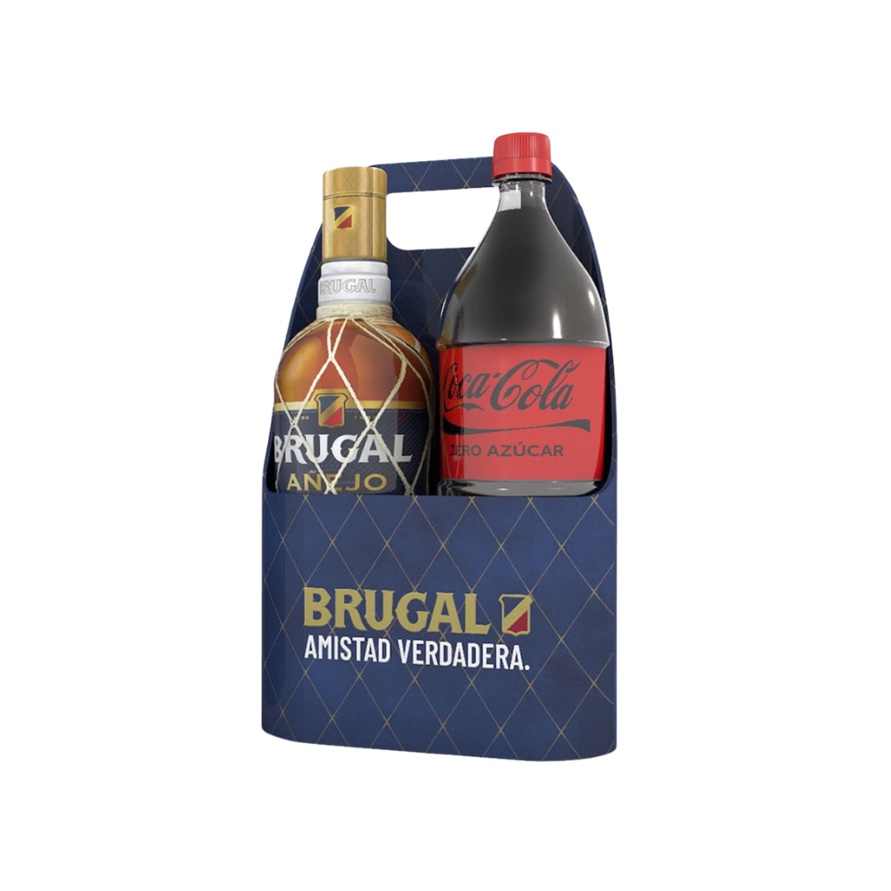  Brugal Añejo  Coca Cola Zero 1,25l