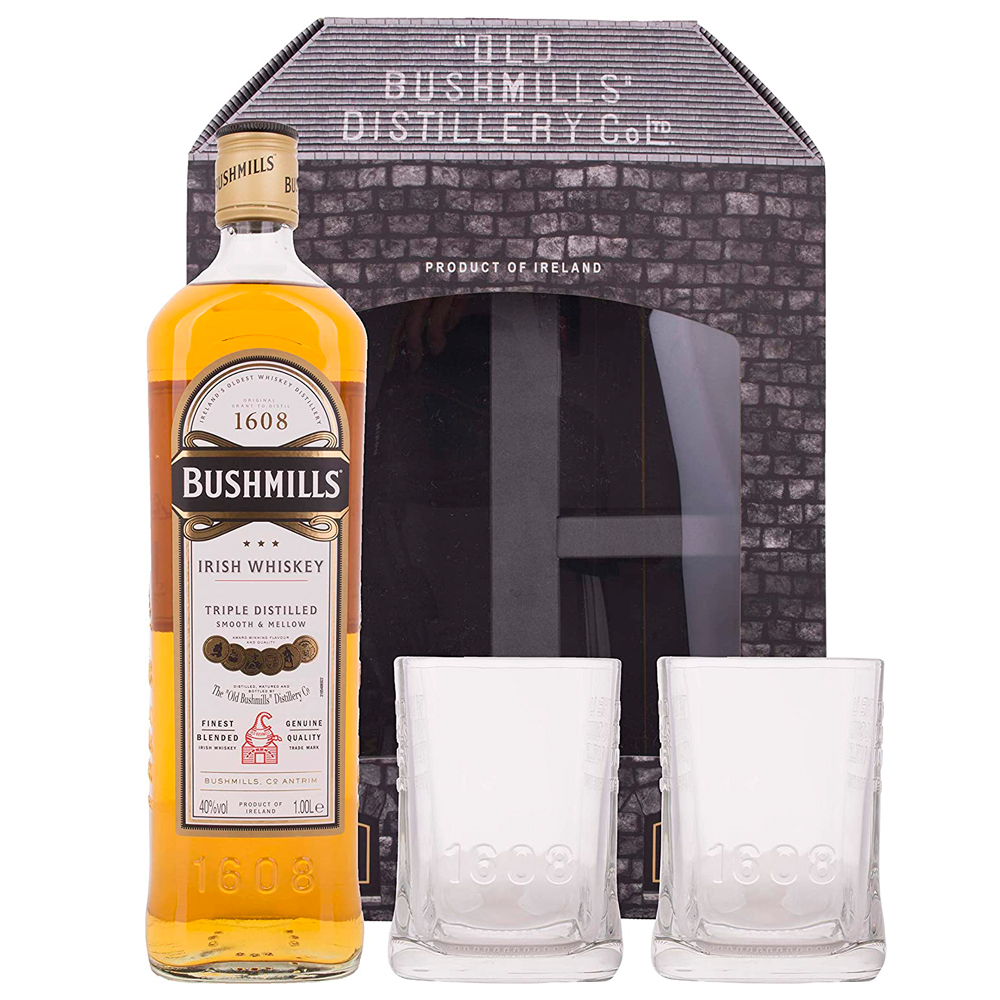 Whisky Bushmills Original 1 Litro 2 Vasos