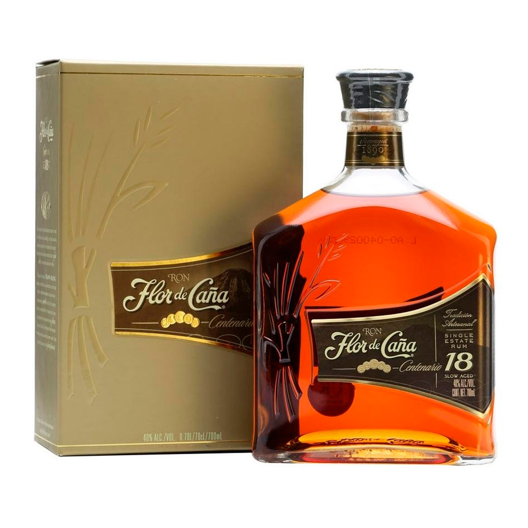 Comprar Flor de Caña 18 Años Centenario Gold Estuche | Topdrinks