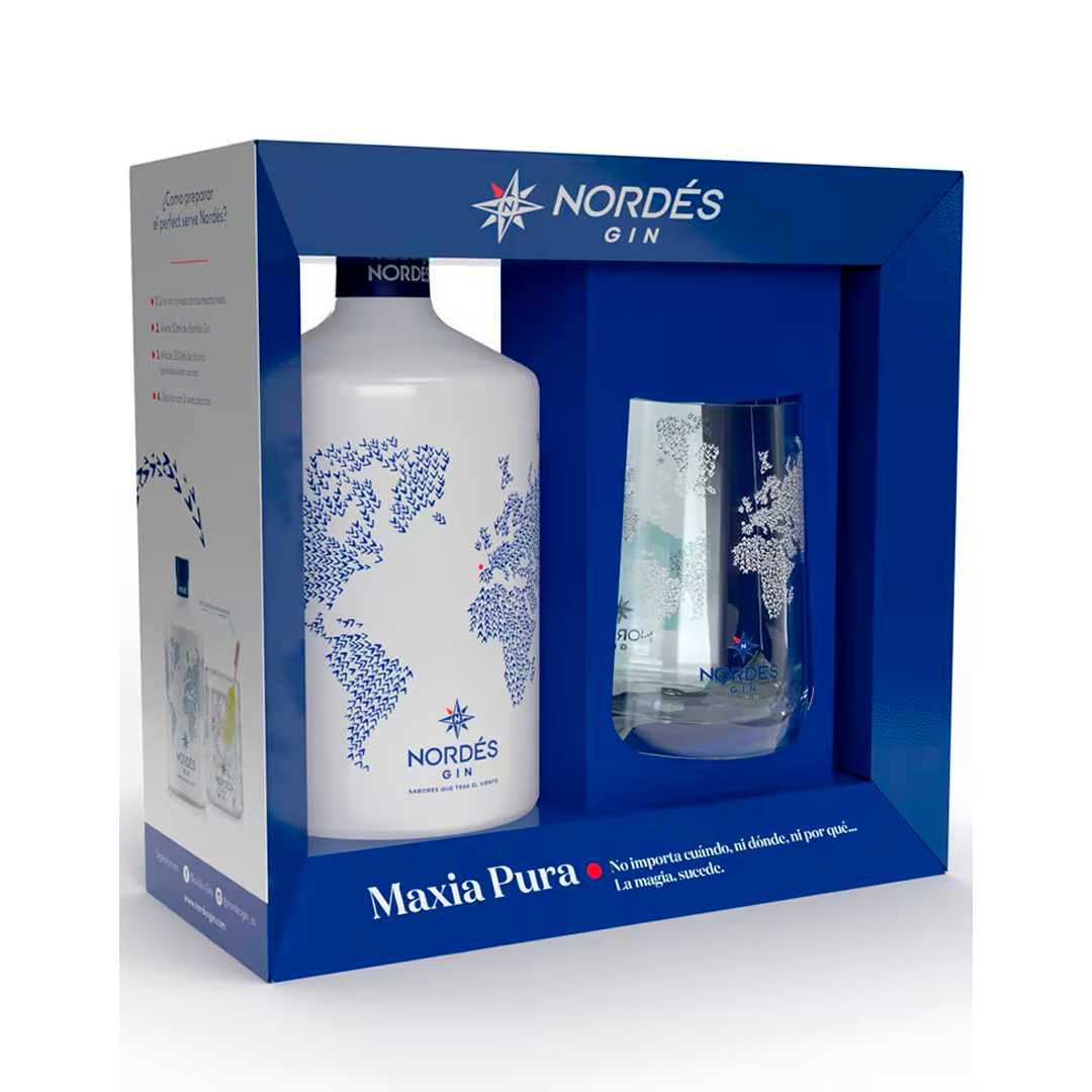 Comprar Ginebra Nordes con vaso de regalo | Topdrinks