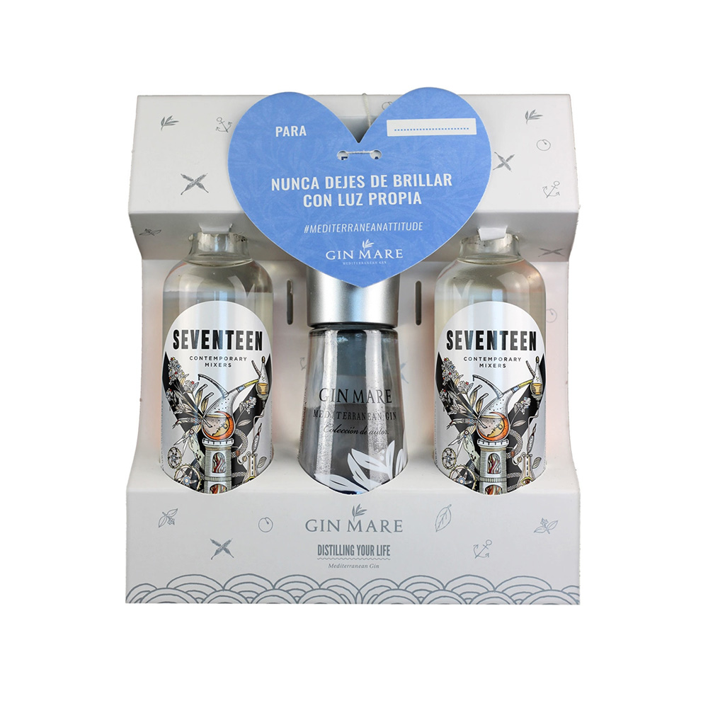 Pack Gin Mare miniatura con tónicas Seventeen