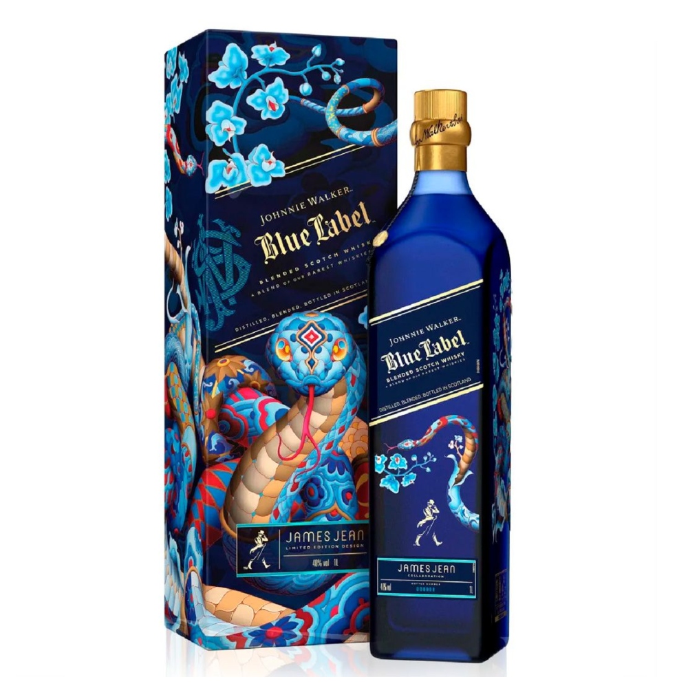  Johnnie Walker Blue Label Lny Snake 1 Litro Estuche