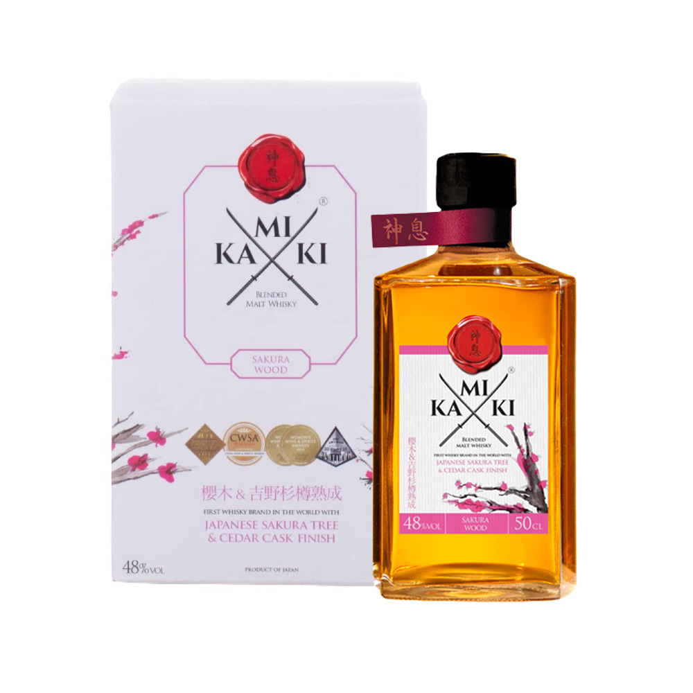 Whisky Kamiki Sakura Wood 0,5 Litros Estuche