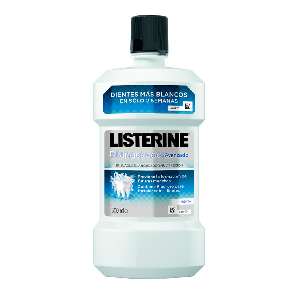  Listerine Blanqueador Avanzado 500 Litros