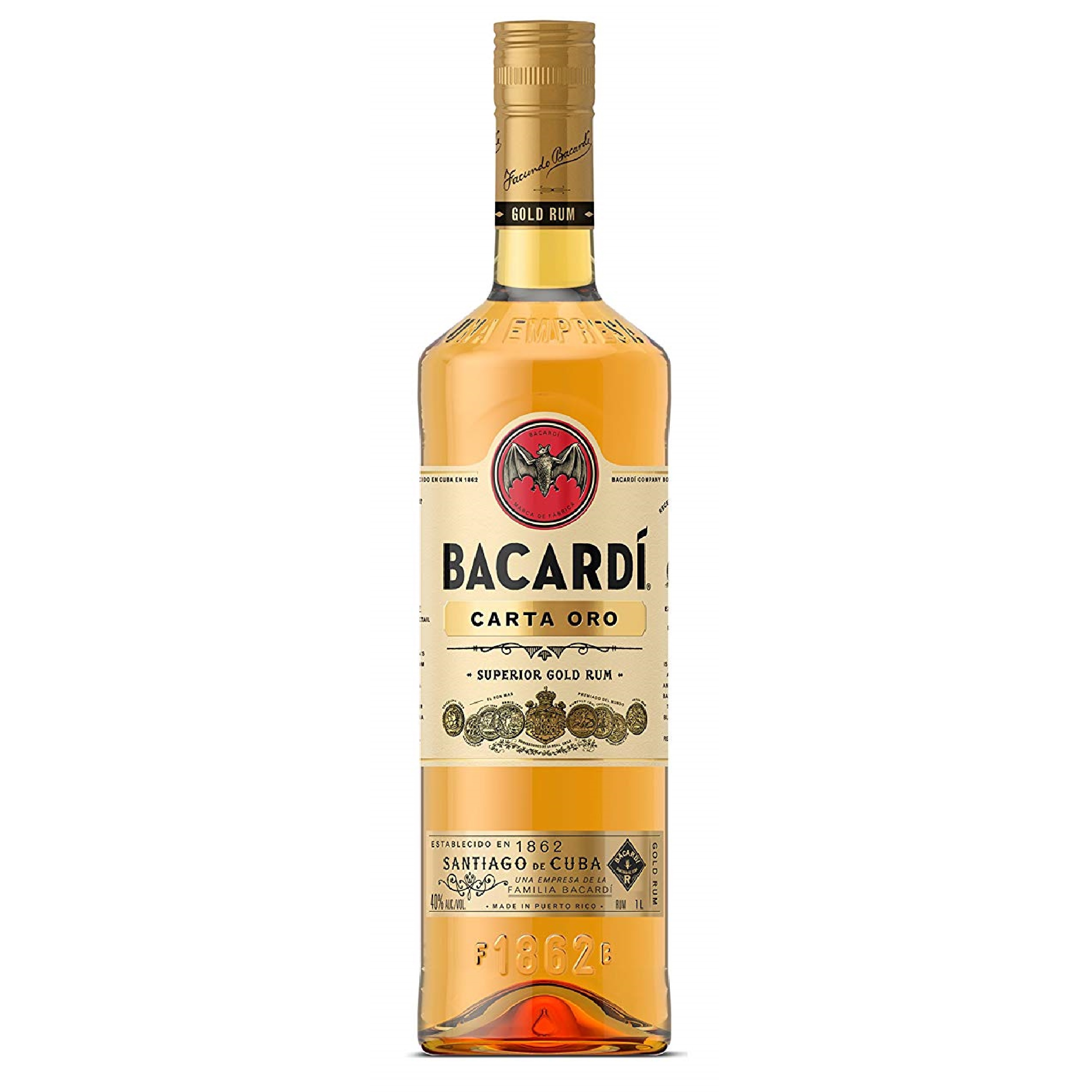 Ron Ron Bacardi Carta Oro 1 Litro