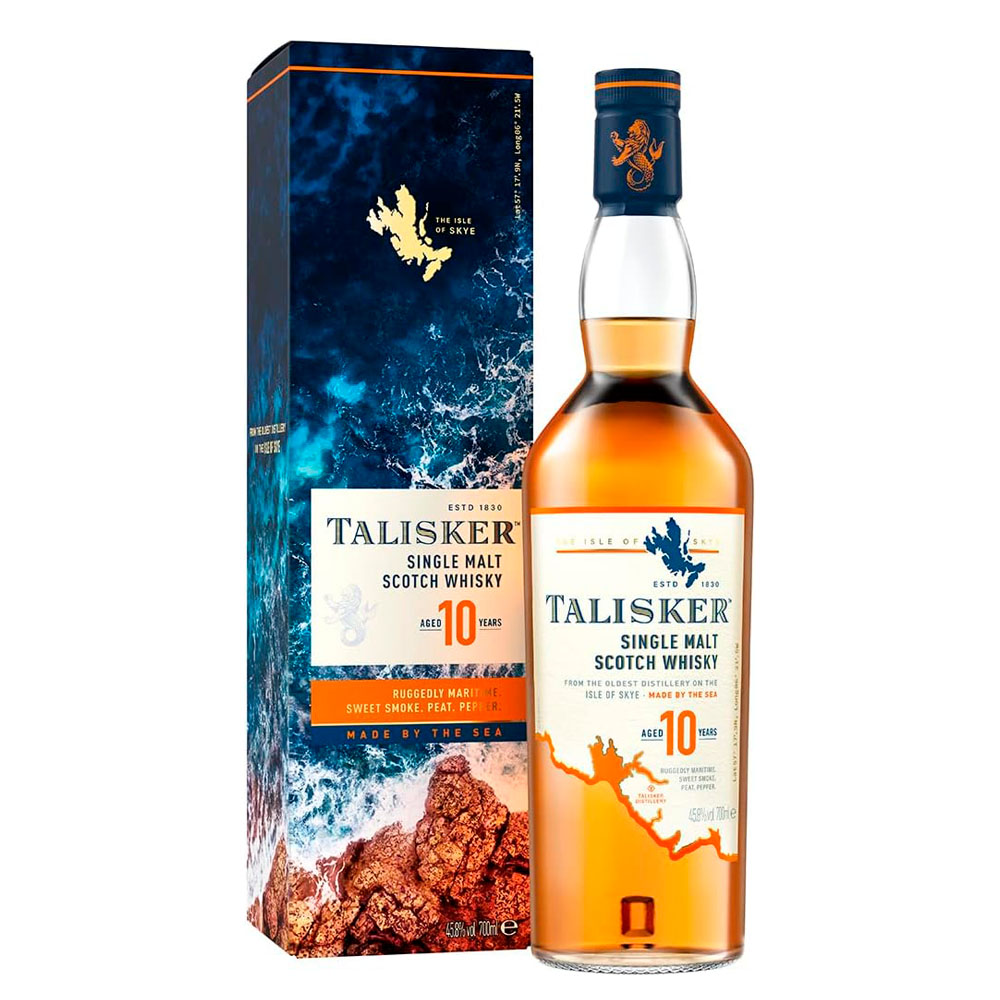 Whisky Talisker 10 Años 1 Litro Estuche