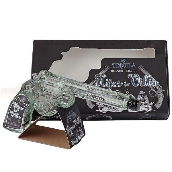 Tequila Hijos De Villa Blanco Pistola 0,2 Liter Kasten 2 Gläser