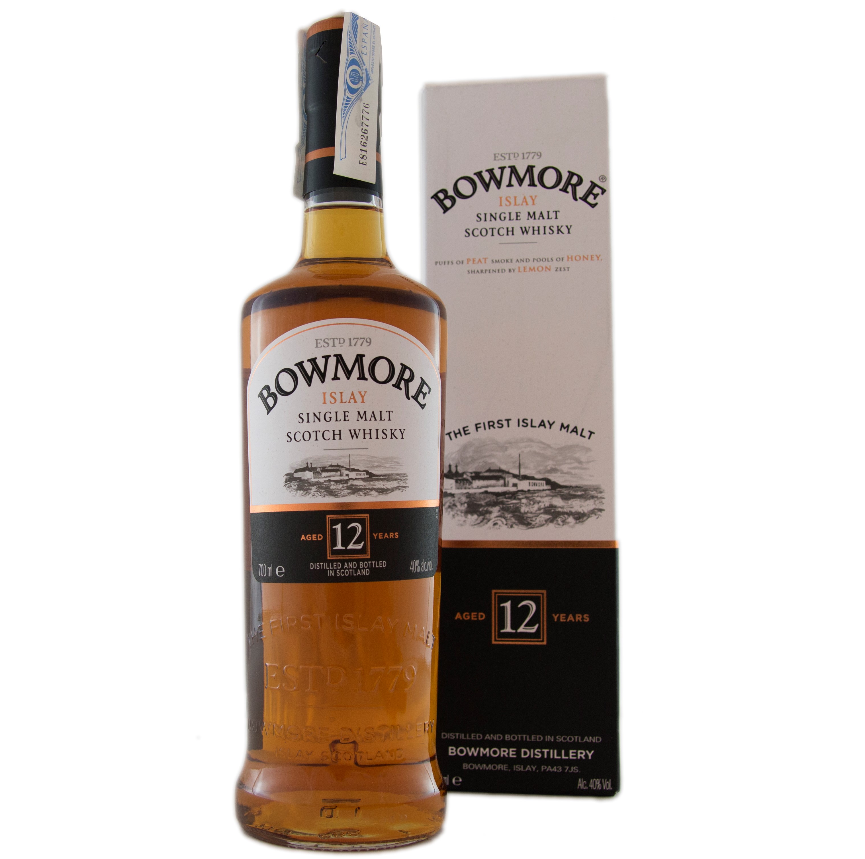 Whisky Bowmore 12 Años Estuche